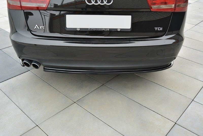 Achterzij Spoilers Audi A6 C7 Glanzend Zwart
