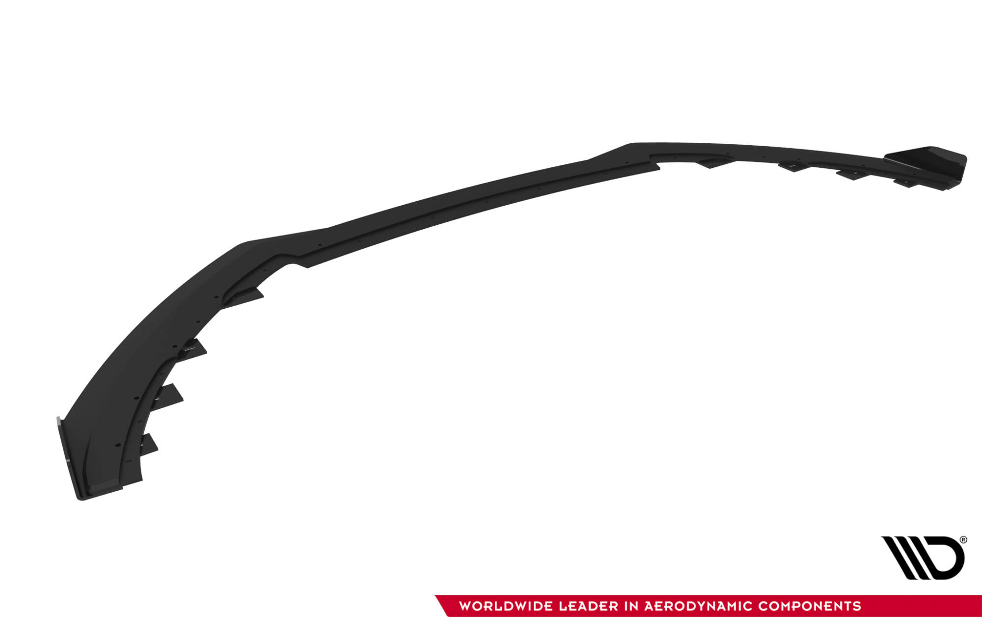 Street Pro Voorspoiler + Flaps Ford Focus ST MK3 Facelift Maxton Glanzend zwart