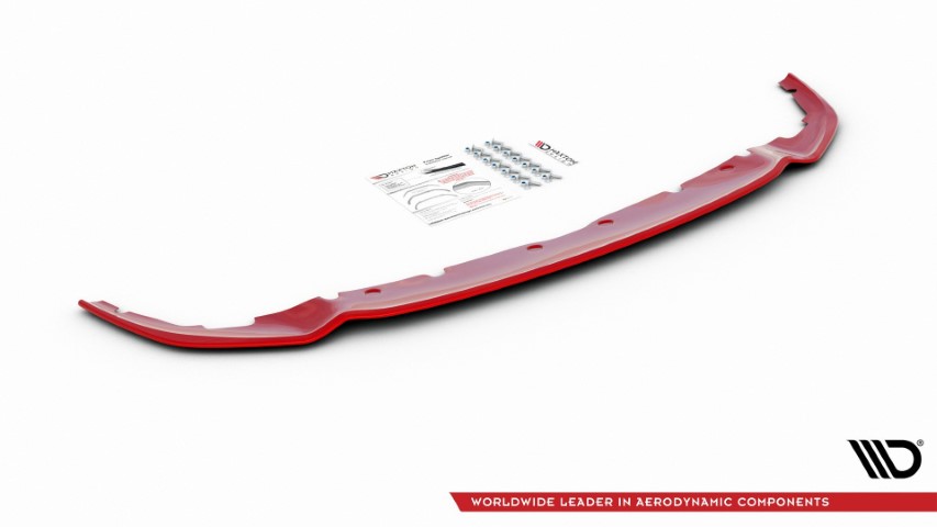 Voorspoiler BMW 1 Serie F40 M-Pack/ M135i Glans Rood V4