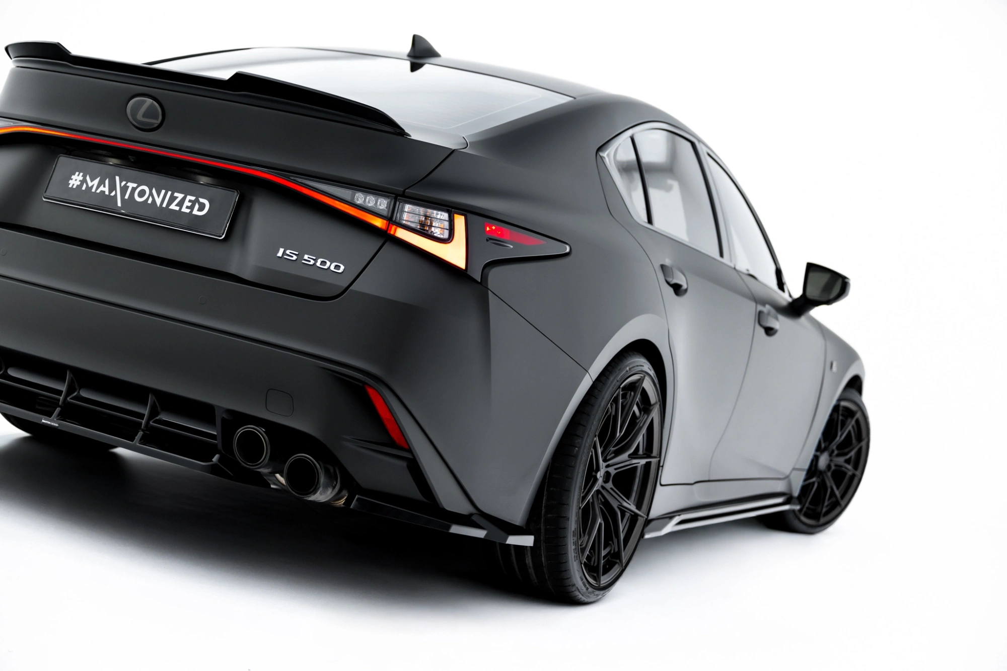 Diffusor Zij-Splitter Lexus IS 500 Mk3 Facelift 2 (XE30) Maxton Glans Zwart