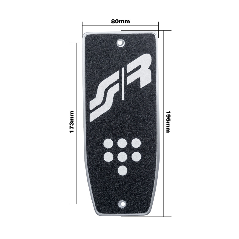 Simoni Racing Voetsteun Anti-Slip - Aluminium/Zwart