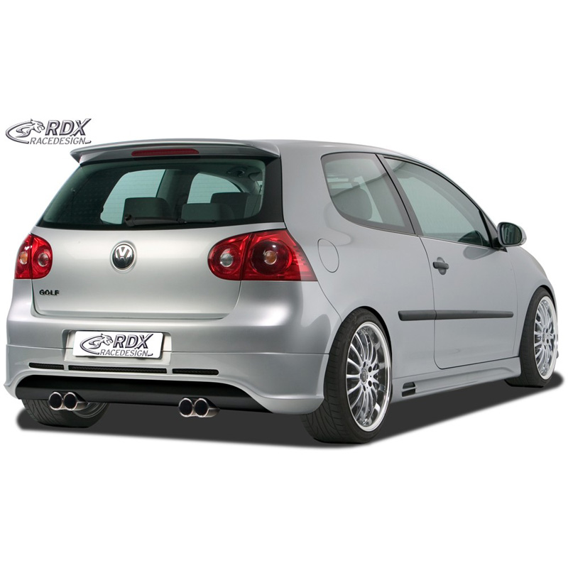 Achterskirt  Volkswagen Golf V GTI/R Hatchback 3/5-deurs 2003-2008 (uitlaat links/rechts) excl. Variant/Plus (ABS)