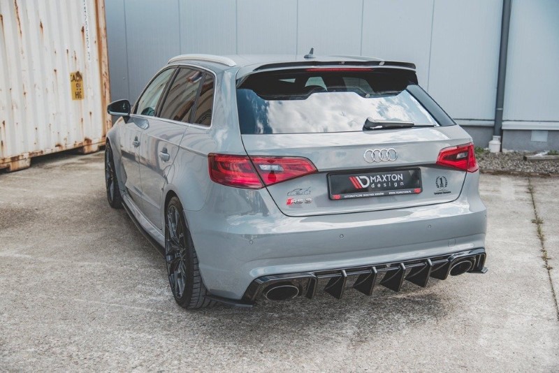 Diffuser Audi RS3 8V Sportback Maxton Glans Zwart