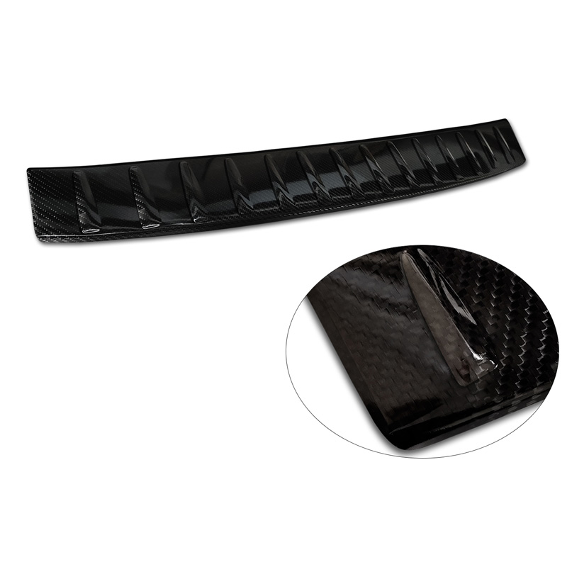 Echt 3D Carbon Achterbumperprotector  Mercedes EQS SUV (X296) 2022- 'Ribs'