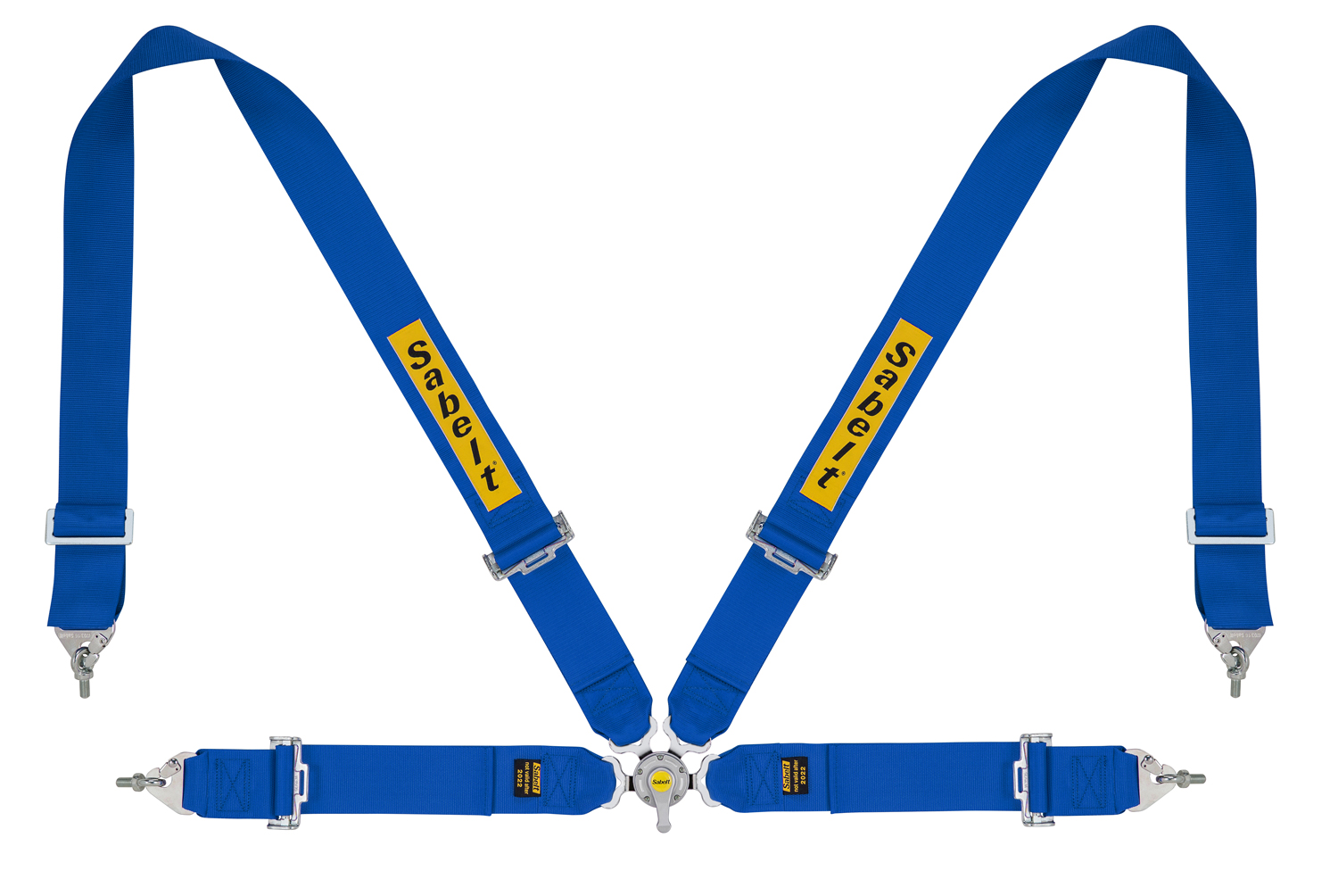 Sabelt Gordel 4 Punts Steel Rood 3 Inch-2 Inch
