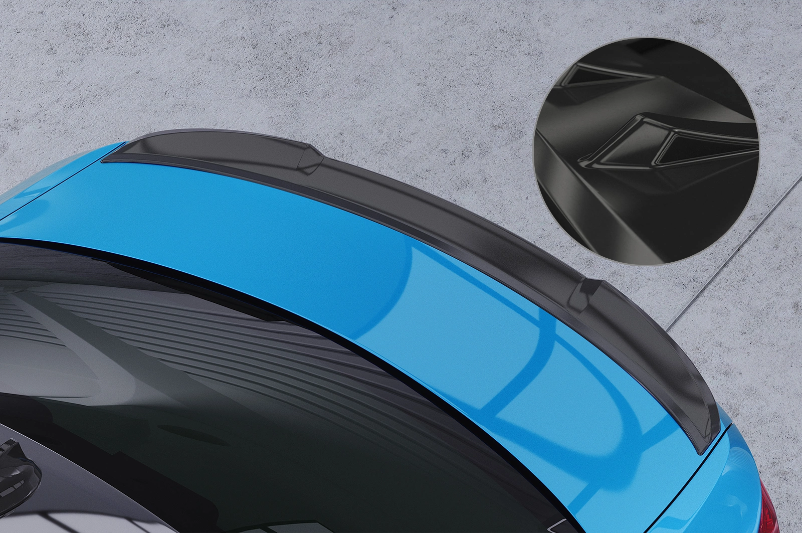 Achterspoiler BMW 2er F22 / M2 F87 Coupe glans zwart