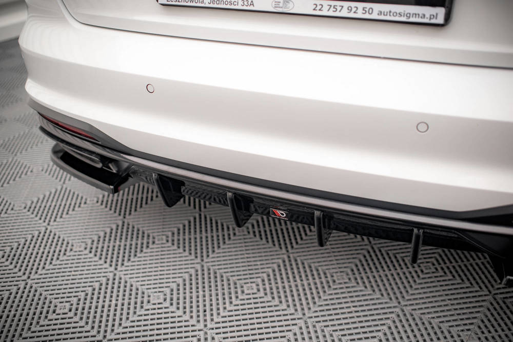 Diffuser Audi A4 B9 FL Maxton Glans Zwart