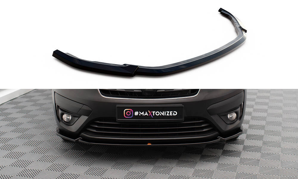 Voorspoiler Renault Express Maxton Glans Zwart
