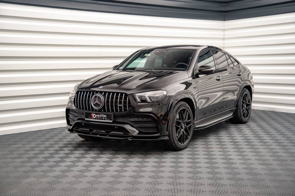 Voorspoiler Mercedes GLE C167 AMG Pakket Coupe / SUV Maxton Glans Zwart