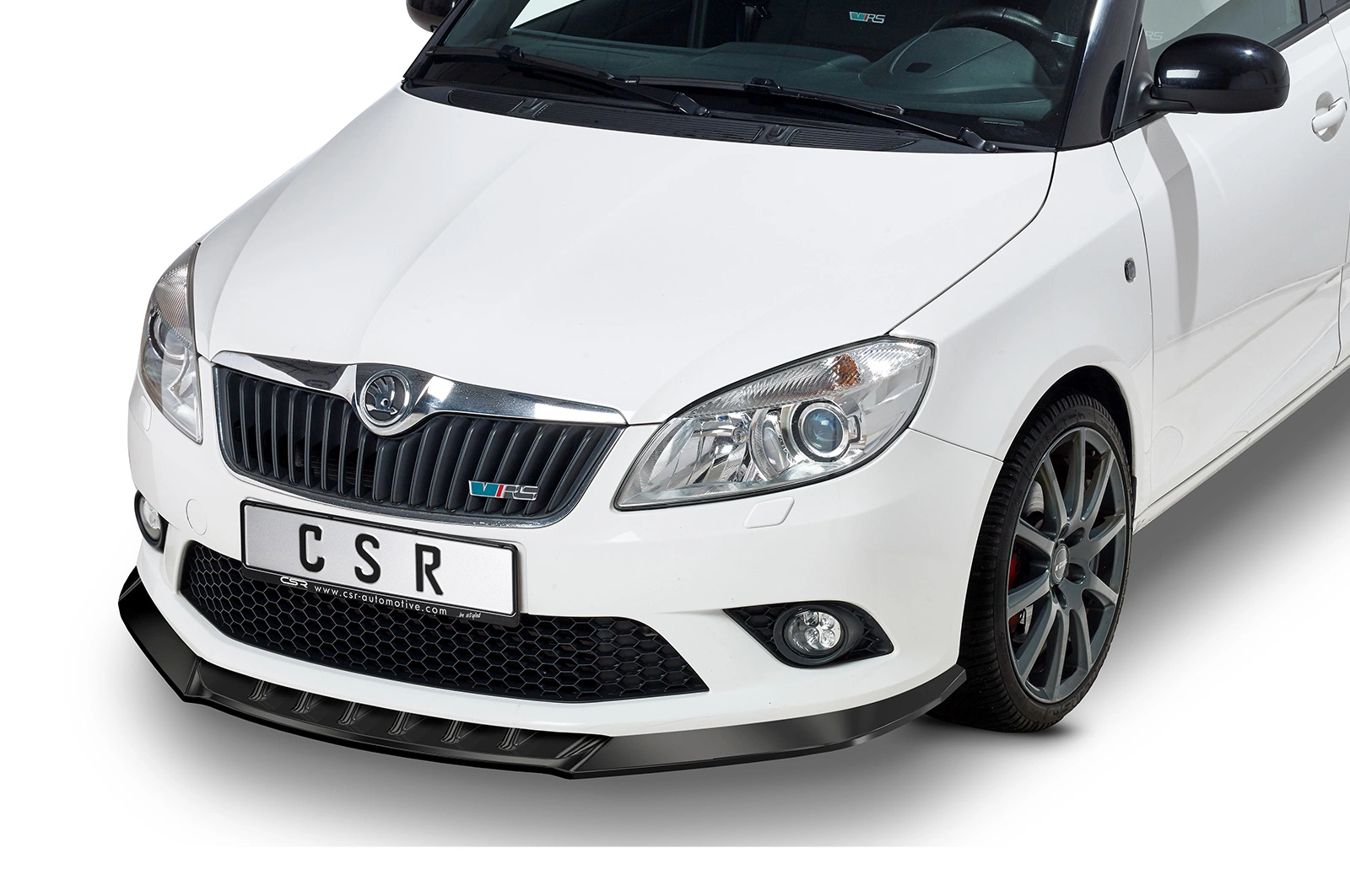 Voorspoiler Skoda Fabia 2 RS (Typ 5J) 2010–2014 – CSR Automotive – Glans Zwart