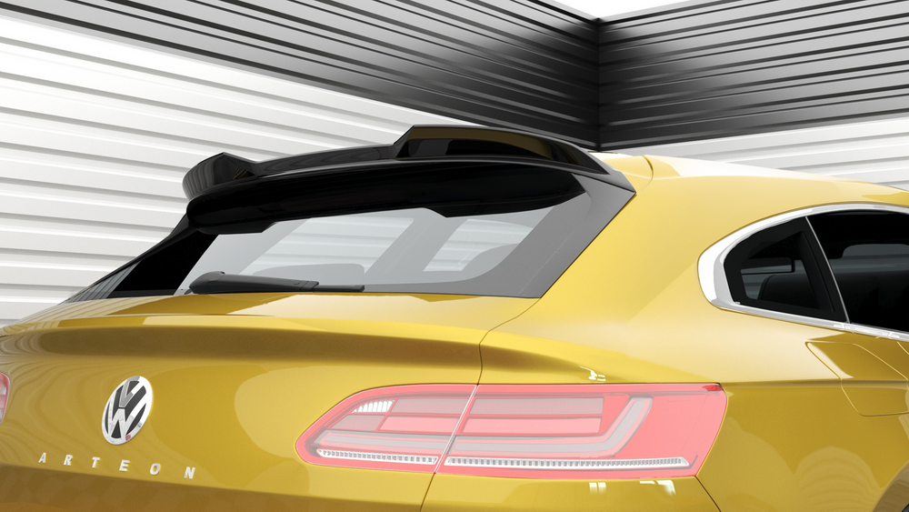 Spoiler Cap VW Arteon Shooting Brake R-Line FL Maxton Glans Zwart