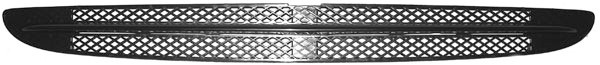 Bumper Grill midden DB W220 00-02 ZWART