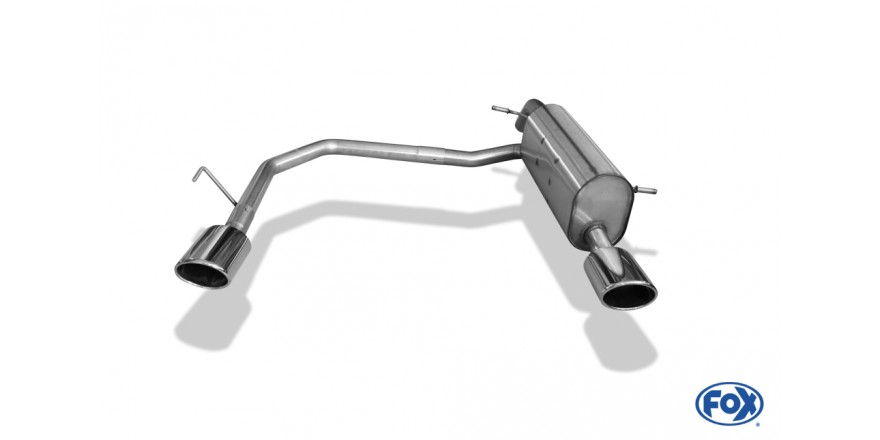 Peugeot 207/ 207cc/ 208 Einddemper Uitgang rechts/links - 115x85