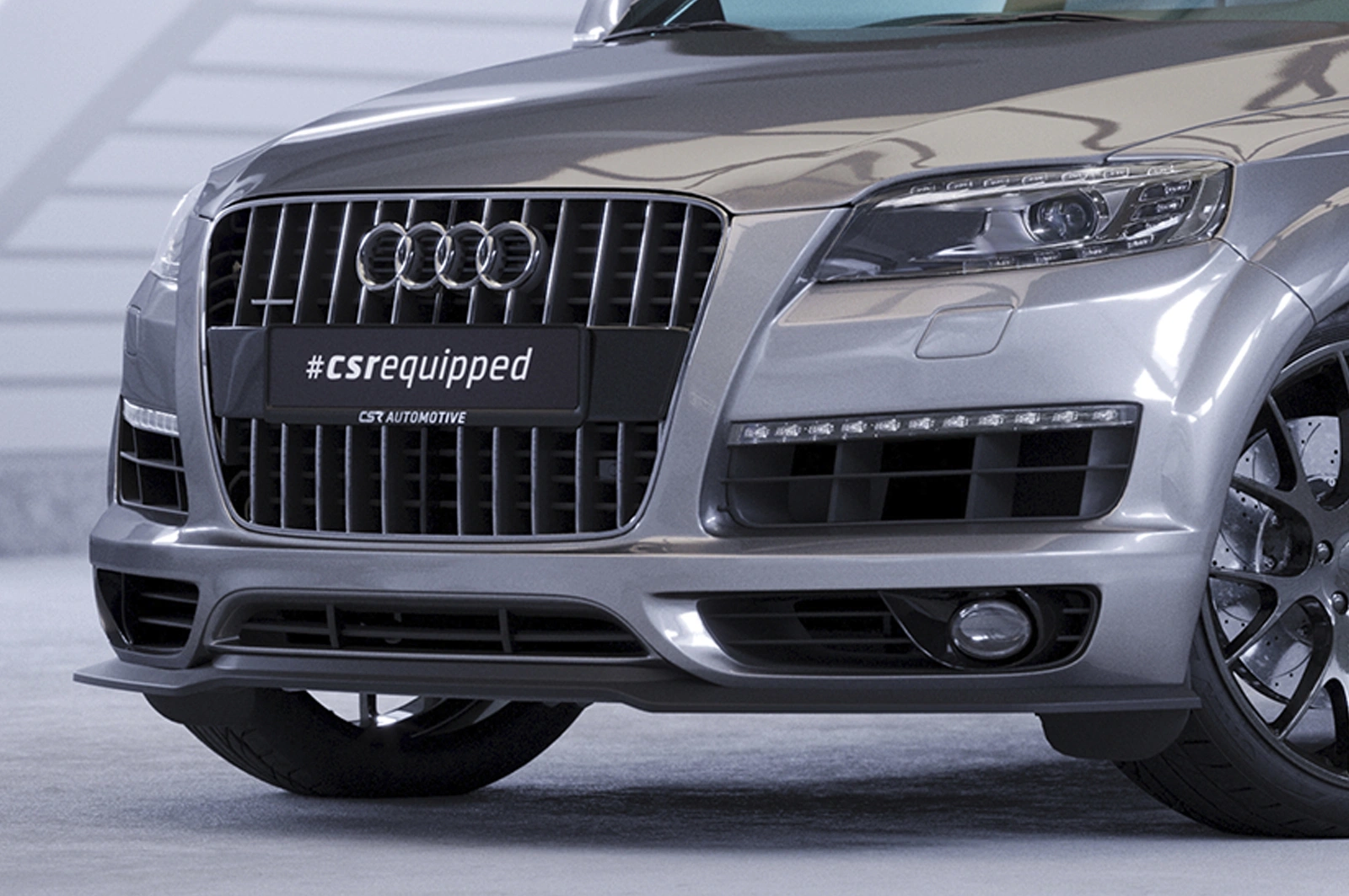 Voorspoiler Audi Q7 (4L) S-Line Glans Zwart – CSR Automotive
