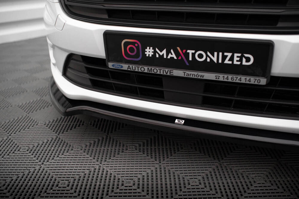 Voorspoiler V.1 Ford Transit Connect Mk2 FL Maxton Glans Zwart
