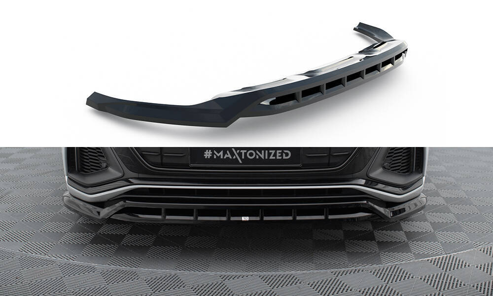 Voorspoiler Audi Q8 S-Line / SQ8 Maxton Glans Zwart