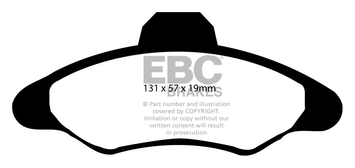EBC Brakes FORD BEDRIJFSWAGEN Escort 75 98-2000 Remblokken voorz