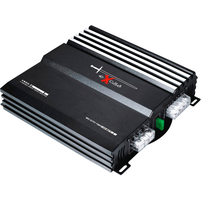 Excalibur X500.2 – Versterker – 2-kanaals – 1000W – Zwart