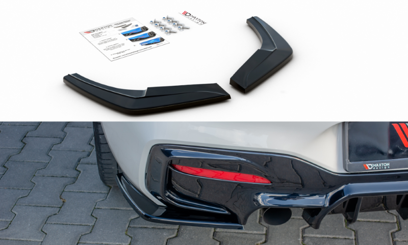 Achterzij Spoilers BMW 1 F20 Facelift M-power Glanzend Zwart