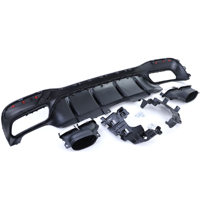 Diffusor Mercedes GLE W166 SUV 15-18 GLE63 Look Uitlaat sierstukken
