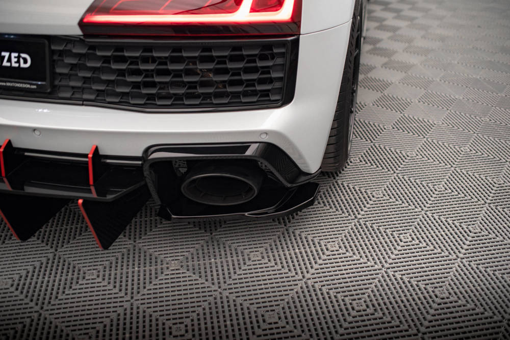 Zijdiffuser Audi R8 Facelift  2018 - 2021 Maxton Glans Zwart
