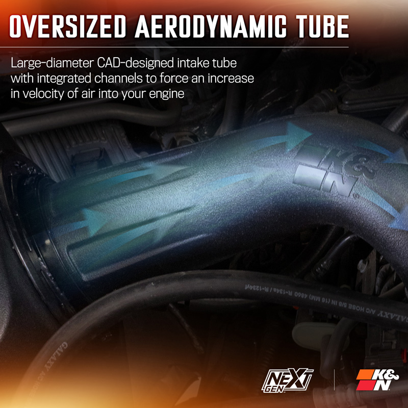 K&N NextGen Cold Air intake  RAM 1500/2500/3500 2009-2018 & 1500 Classic 2019-2024 5.7L V8 (50-1561)