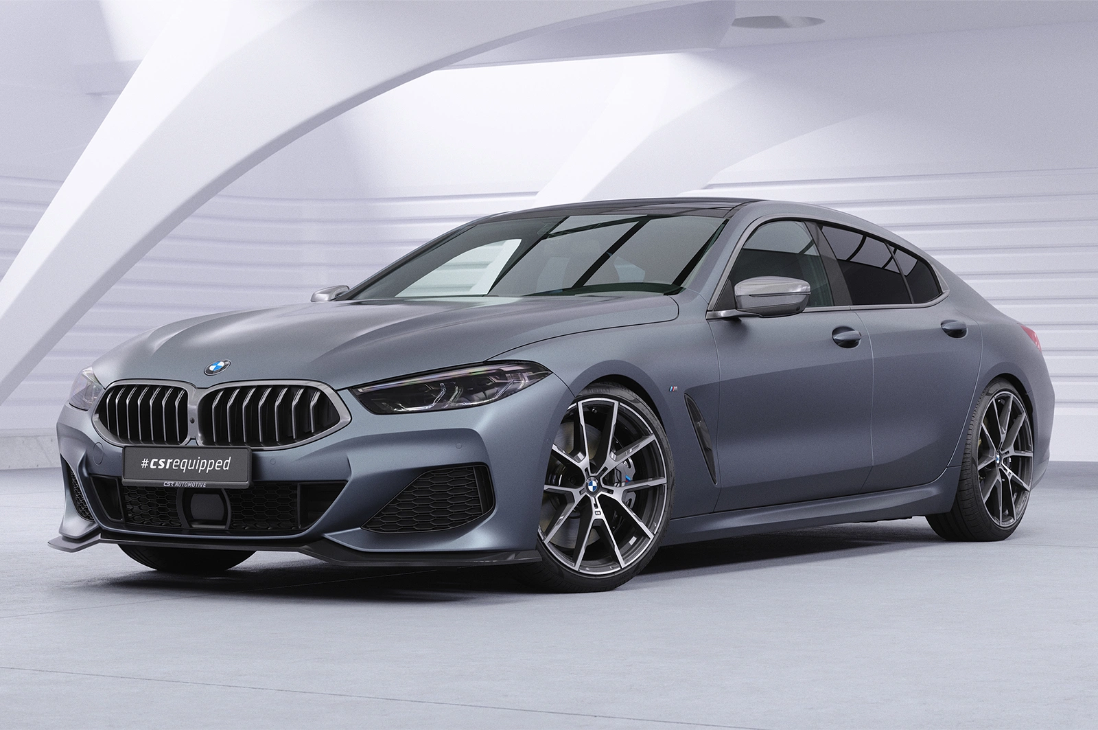 Voorspoiler BMW 8er G14, G15, G16 Glans Zwart (2019 - heden)