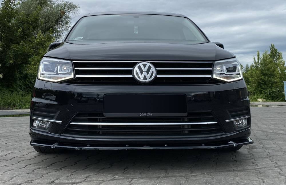 Voorspoiler VW Caddy Mk.4 Maxton Glans Zwart