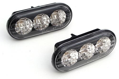 Indicadores LED VW negro/cromo