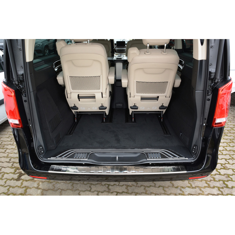 RVS Achterbumperprotector Mercedes Vito/V-Klasse 2014- 'Ribs'