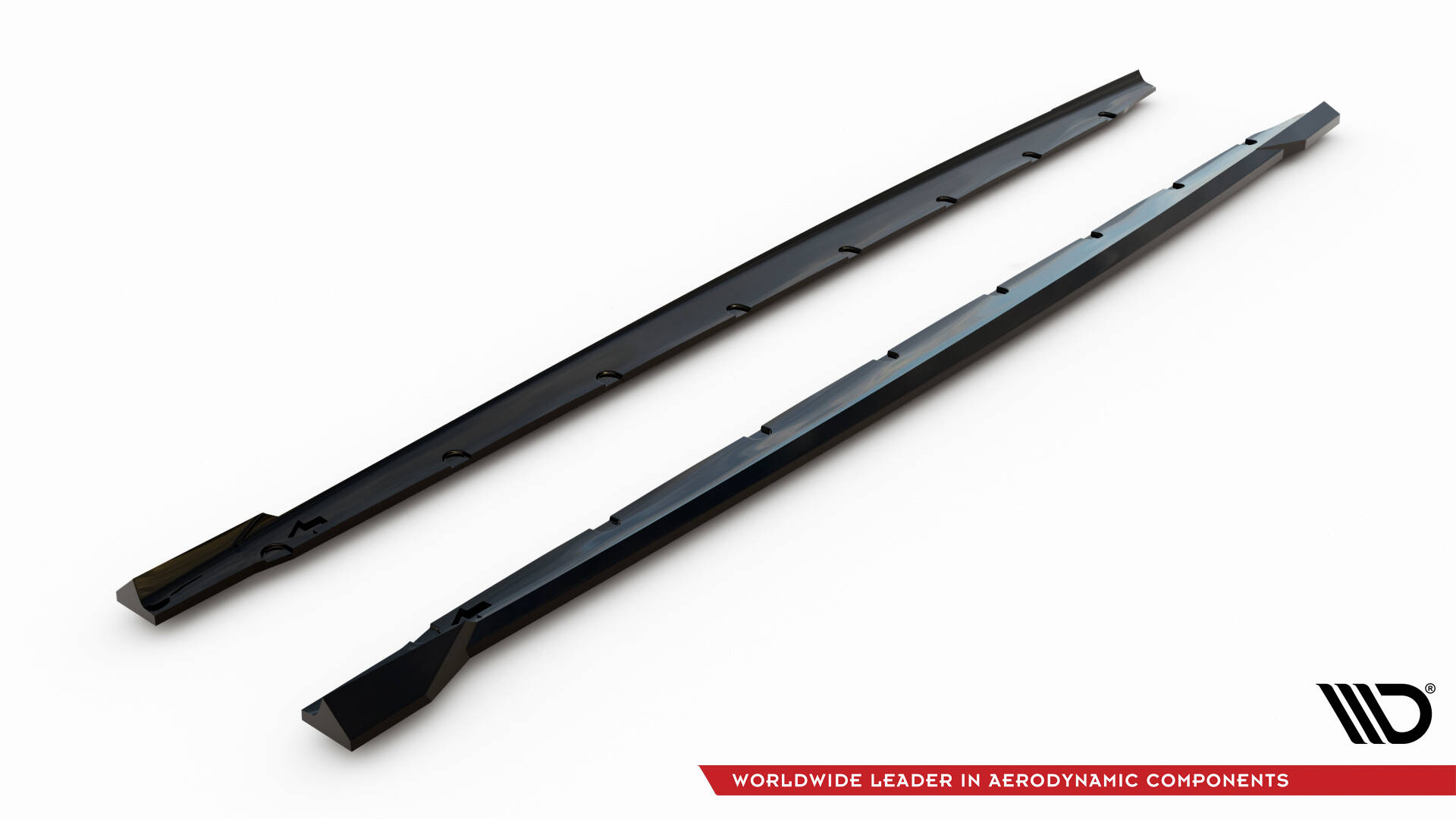 Zijskirts V.3 BMW M135i / 1 M-Pack F70 Maxton Glanzend zwart