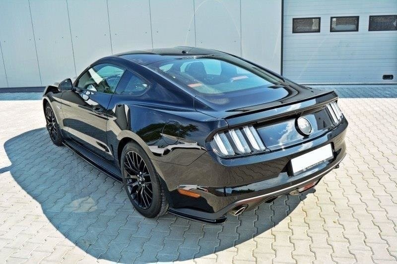 Achterzij Spoilers Ford Mustang GT Mk6 Glanzend Zwart
