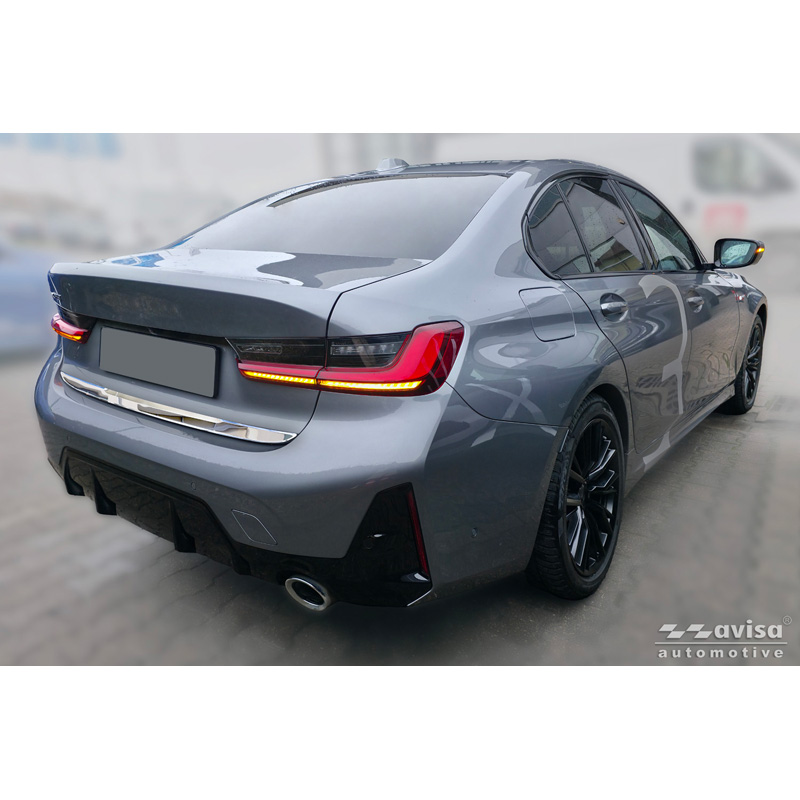 Avisa Chroom RVS Kofferbak Sierlijst  BMW 3-Serie (G20) M-Sport Facelift 2018-2022, Facelift 2022-2024 & Facelift 2024-