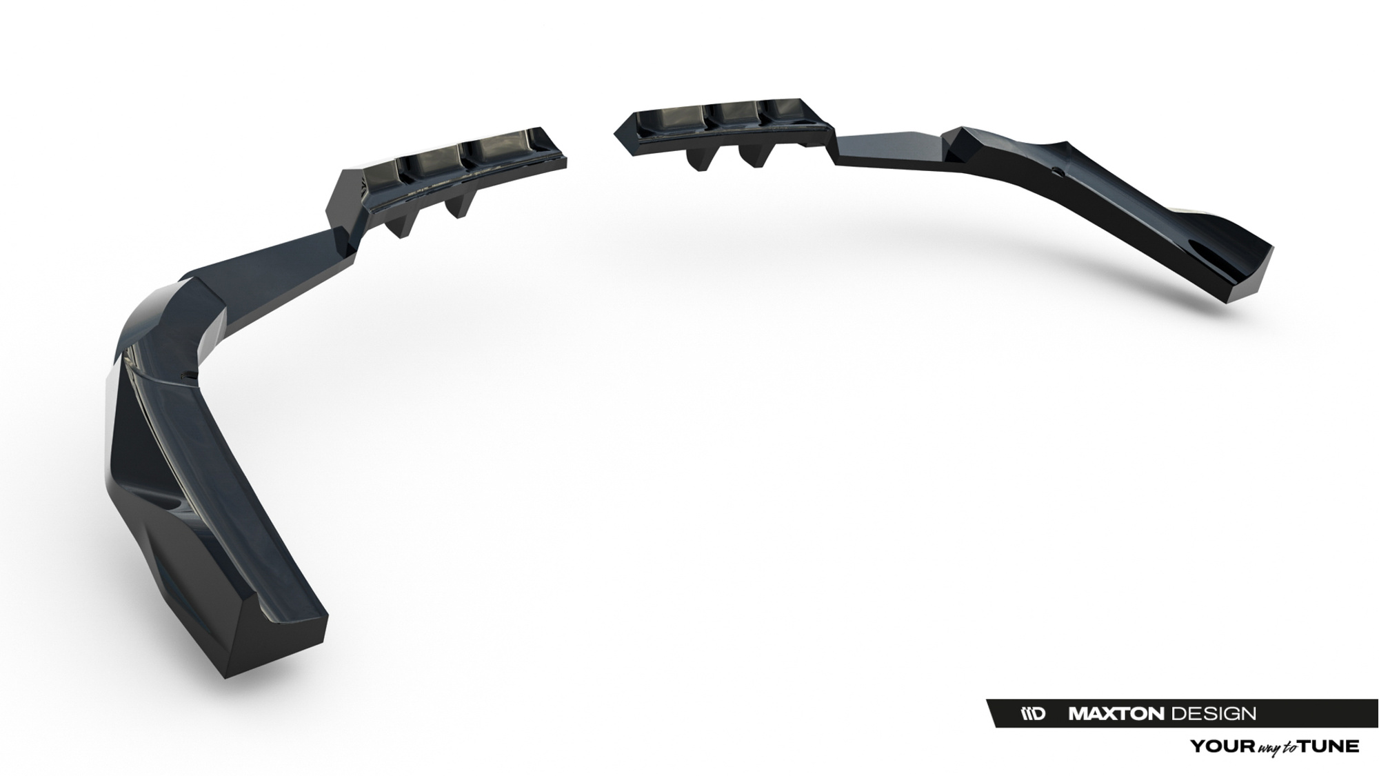 Diffusor BMW X3 M50 G45 Glans Zwart Maxton