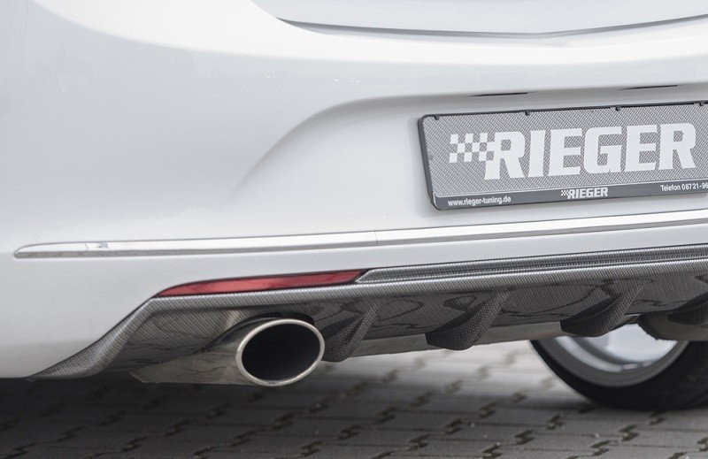Achteraanzet Carbon-look Rieger Opel Astra J 5-deurs