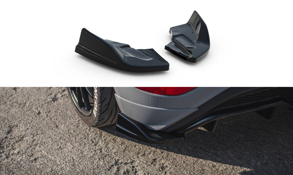Achterzij Spoilers Ford Fiesta ST / ST-Line Mk7 Glanzend Zwart V.2