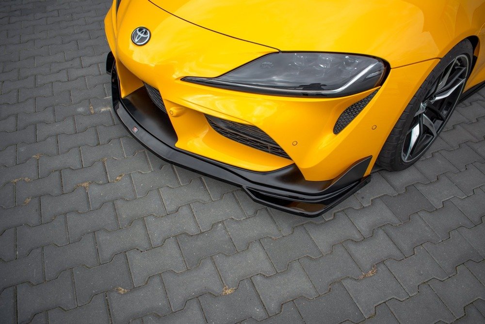 Voorspoiler V.1 Toyota Supra MK5 Maxton Glans Zwart