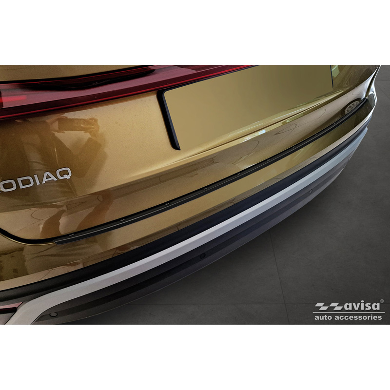 Zwart RVS Achterbumperprotector  Skoda Kodiaq II (PS7) 2024- 'Ribs'