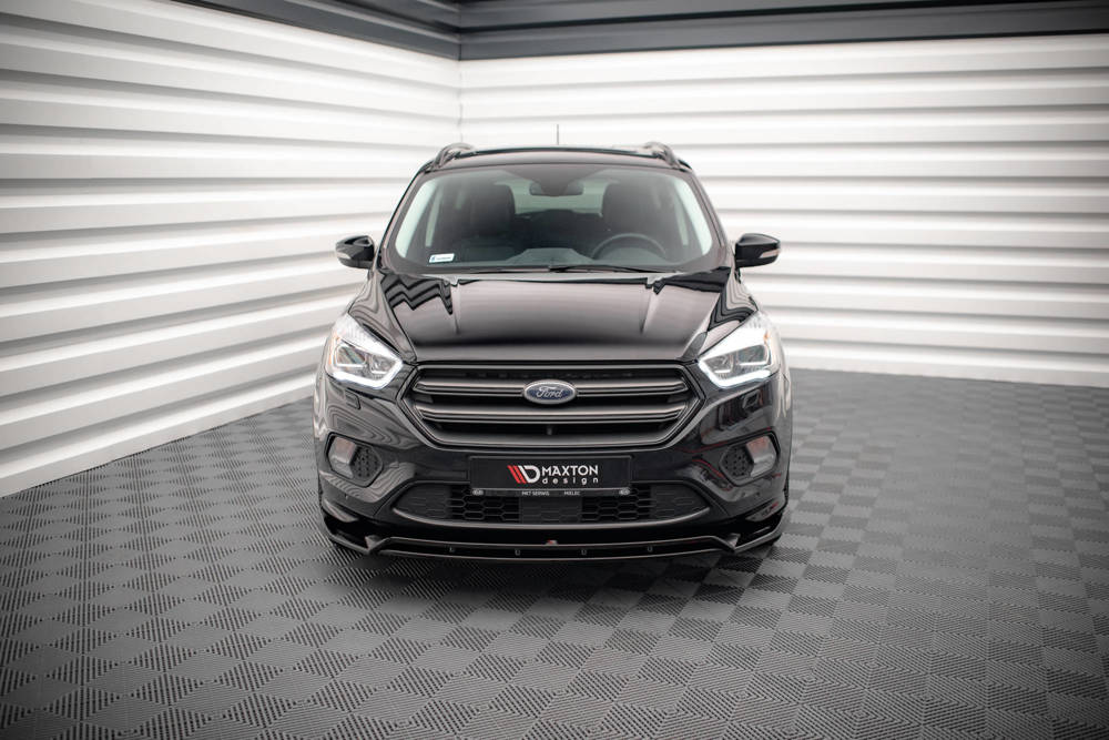 Voorspoiler V.1 Ford Escape ST-Line MK3 Maxton Glans Zwart