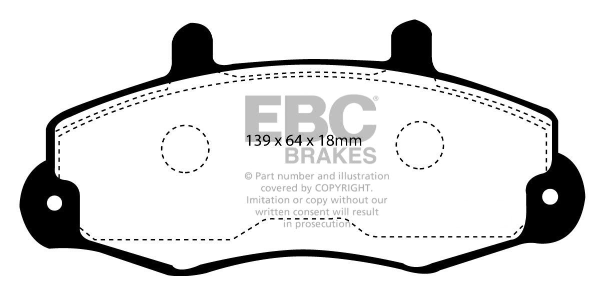 EBC Brakes FORD BEDRIJFSWAGEN Tourneo 2.5 TD 94-2000 Remblokken