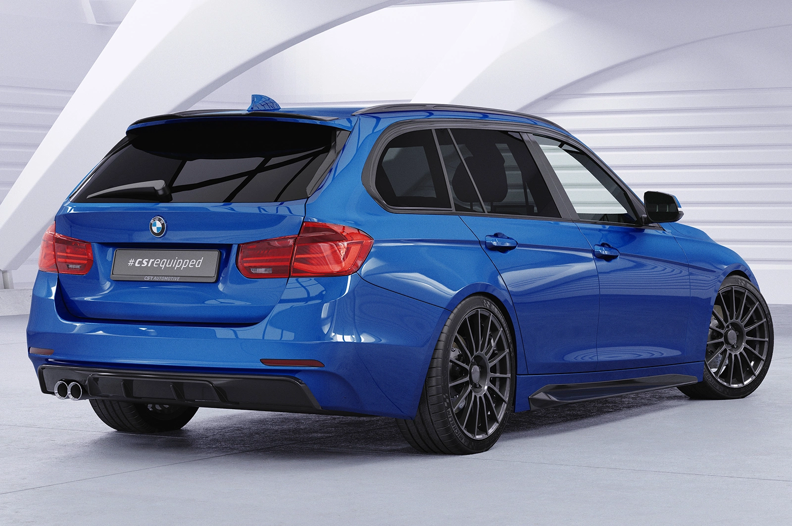 Achterspoiler BMW 3er F31 Touring glans zwart