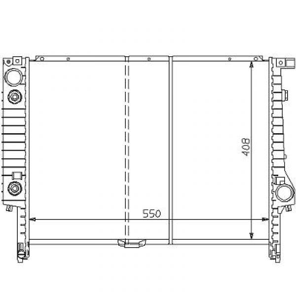 Radiator BMW E36 TD/TDS 90-98 550x408 0