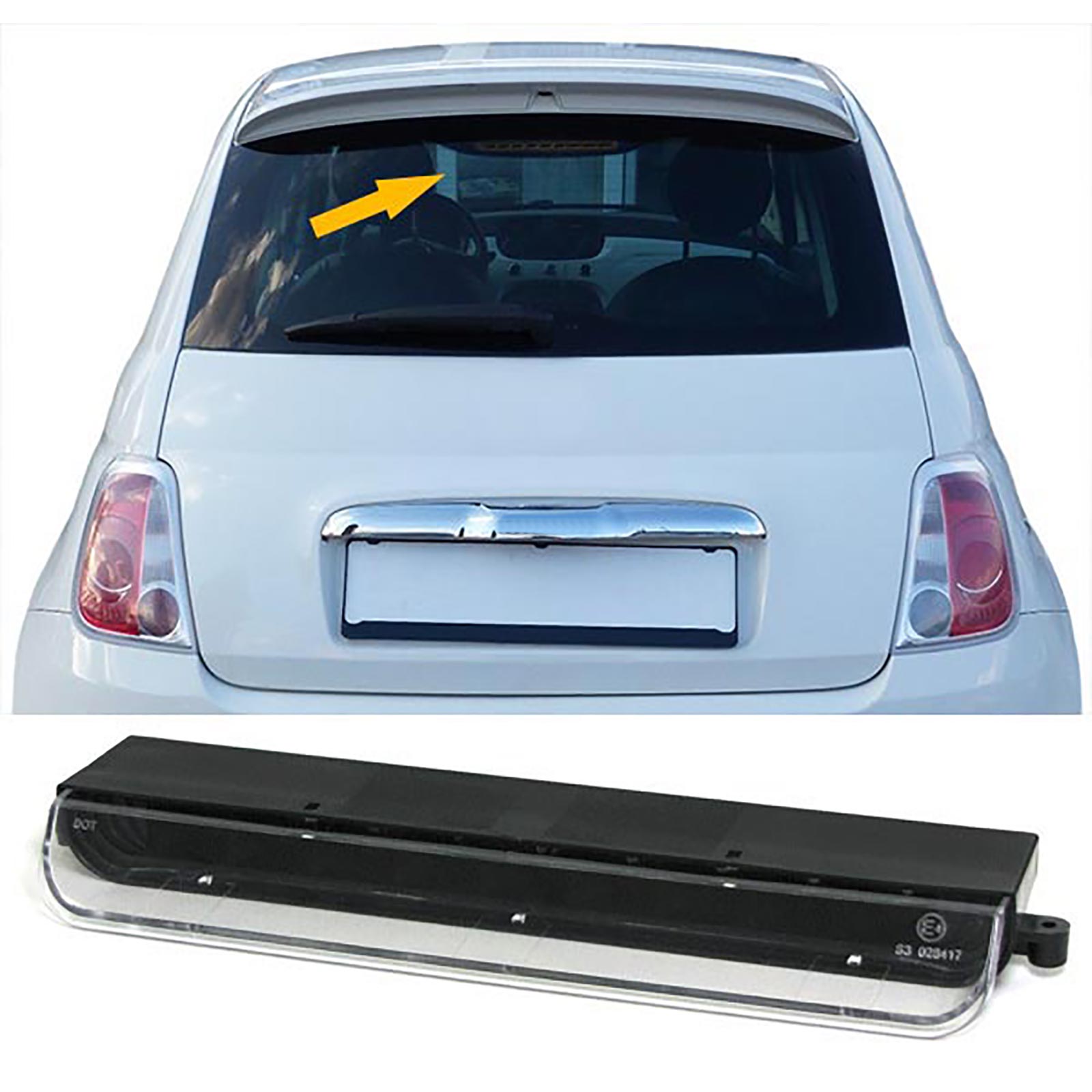 Taillights Fiat 500 8/07- LED Smoke