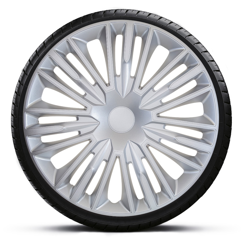 4-Delige Wieldoppenset Jerez 15-inch zilver