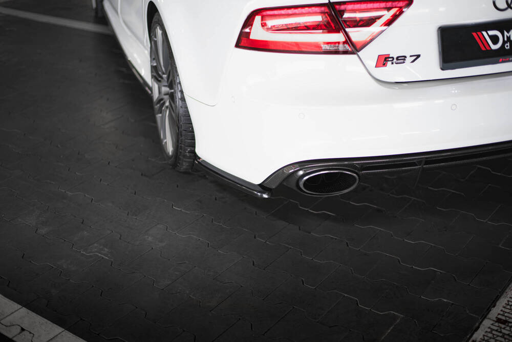 Zijdiffuser V.2 Audi RS7 C7 FL Maxton Glans Zwart