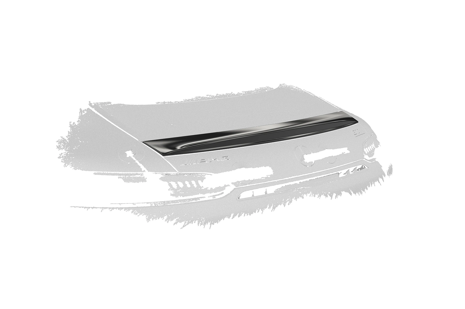 Achterspoiler Mercedes-Benz AMG GT (190) Glans Zwart - CSR Design