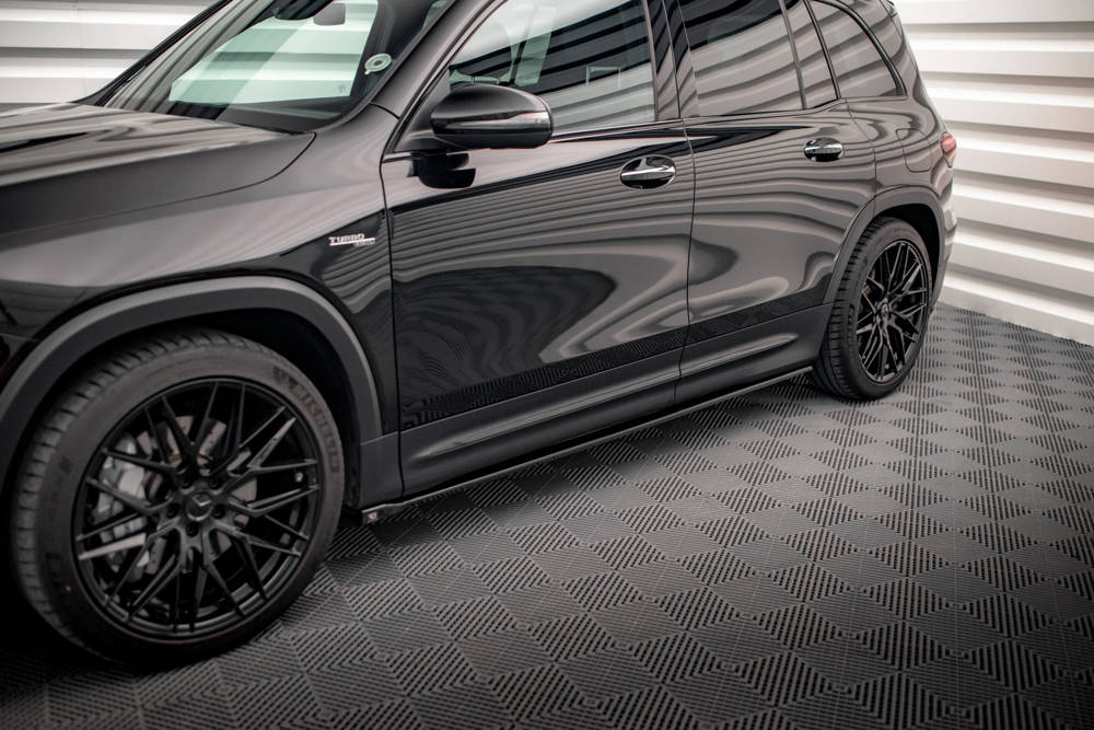 Zijskirts Mercedes GLB AMG Pakket & GLB 35 AMG Maxton Glans Zwart