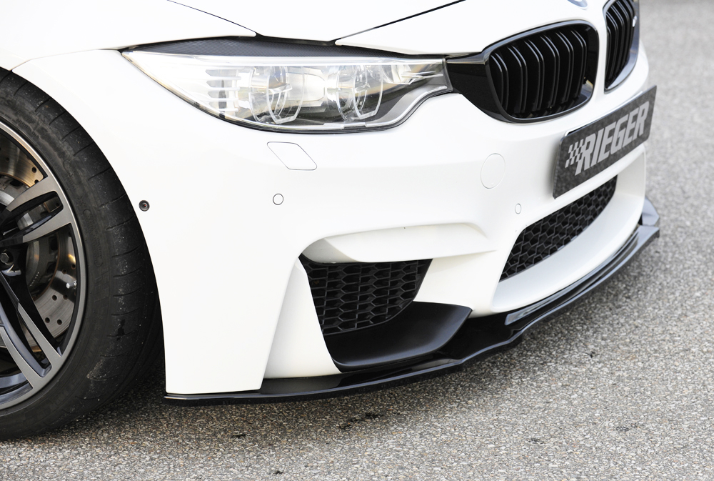 Splitter Glossy Black Rieger BMW M3/M4 F80/F82/F83 14-