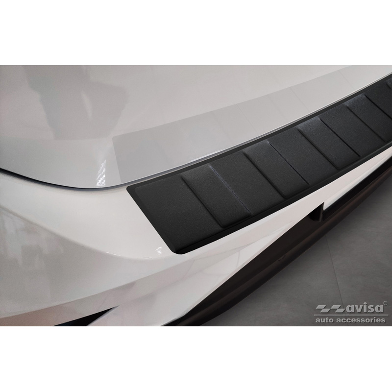 Matzwart RVS Achterbumperprotector  Volkswagen T-Roc 2017-2022 & Facelift 2022- incl. Cabrio 'Ribs'