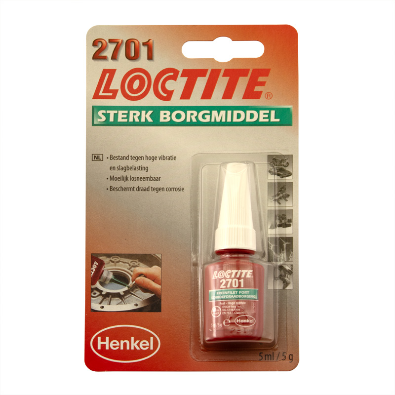 Loctite 2701 Draadborging (groen) 5ml